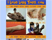 Tablet Screenshot of ilovelongtoes.com